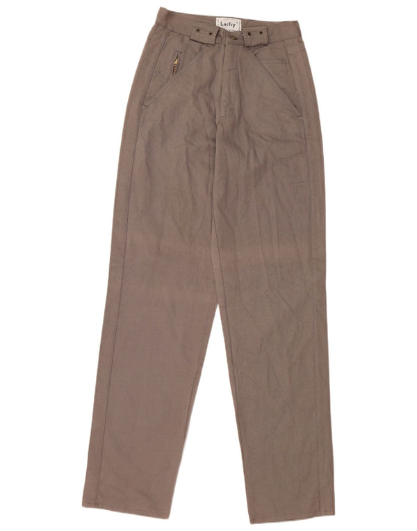 Pantaloni casual de damă vintage cu talie înaltă IT 42 Medium W26 L34 Gri