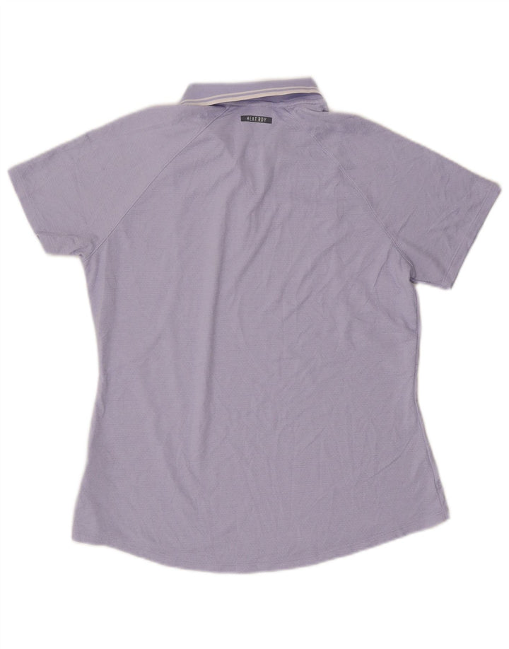 Tricou polo ADIDAS pentru femei UK 14 Poliester violet mare