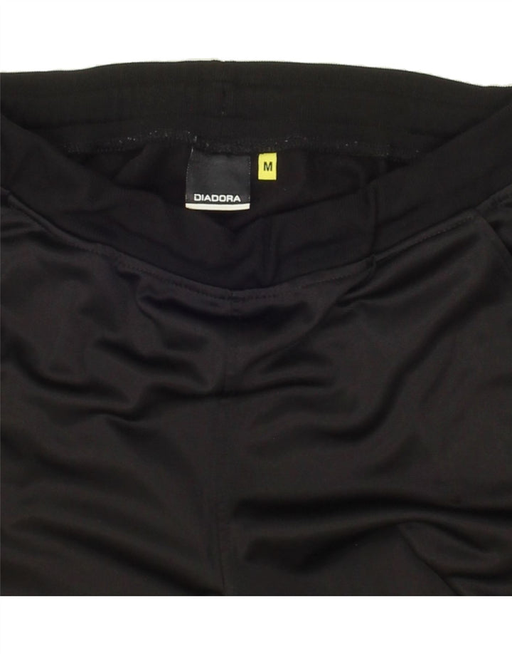 DIADORA Womens Tracksuit Trousers UK 14 Medium Black Polyester Vintage Diadora and Second-Hand Diadora from Messina Hembry 
