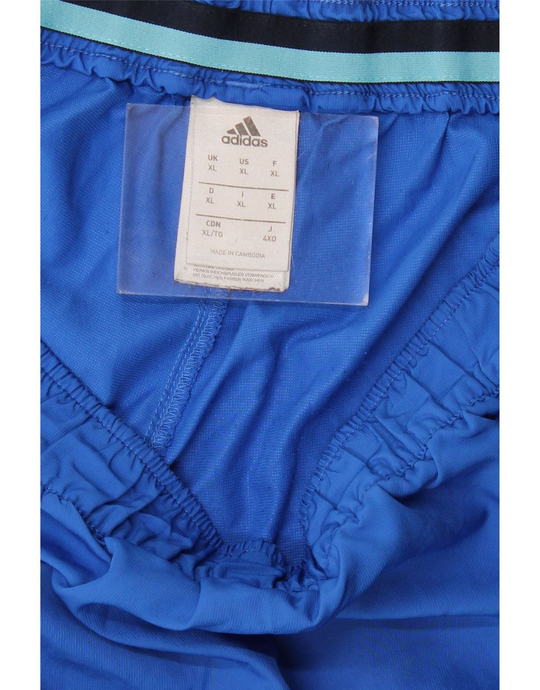 Pantaloni scurți sport pentru bărbați Adidas XL poliester albastru