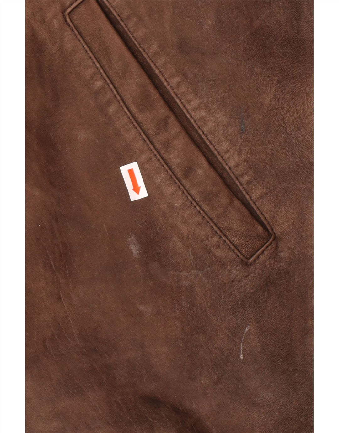 Jachetă din piele vintage pentru bărbați UK 42 XL din piele maro