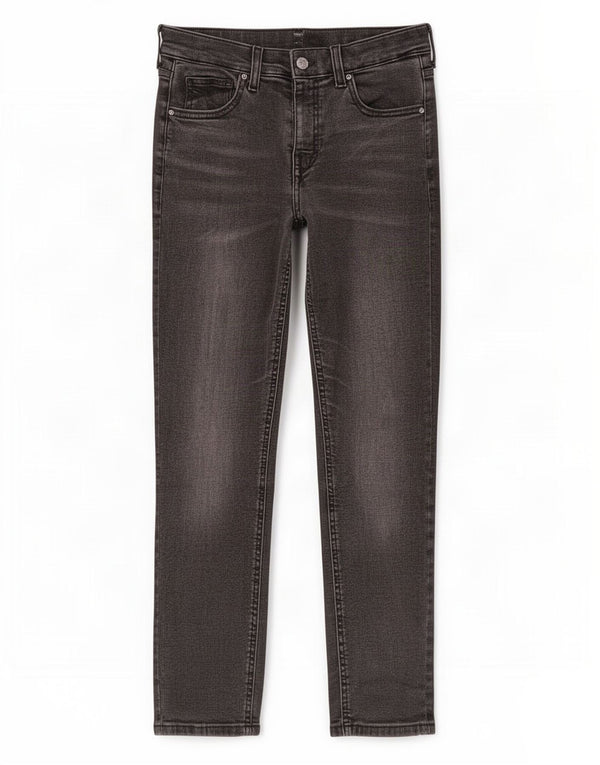 Topshop Womens Crop Skinny Jeans W28 L23 Grey Cotton