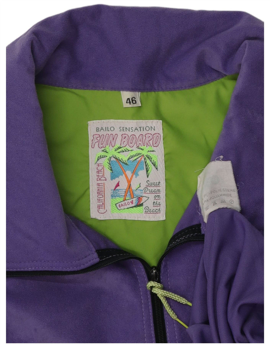 Top de trening cu pulover grafic Bailo pentru femei EU 46 XL Violet Colorblock