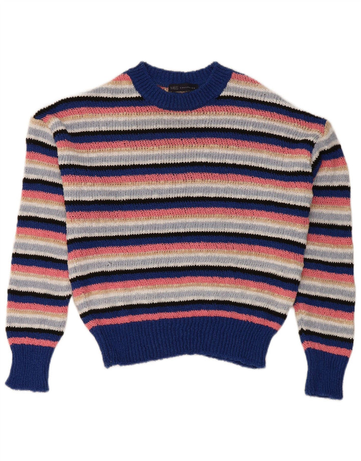 Pulover pentru femei Marks & Spencer cu decolteu triplu UK 10 mic multicolor