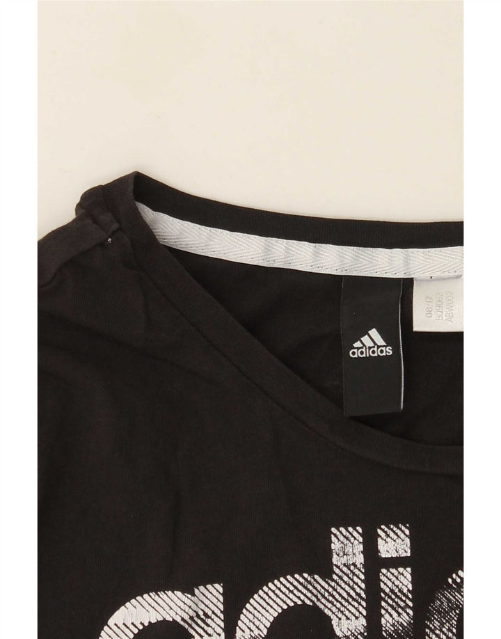 Tricou grafic Adidas pentru femei Top UK 12 Medium Negru
