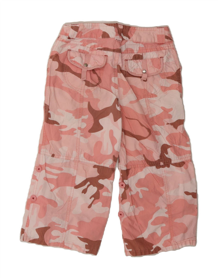 MOSSIMO Girls Capri Trousers 9-10 Years Medium W24 L16 Pink Camouflage Vintage Mossimo and Second-Hand Mossimo from Messina Hembry 
