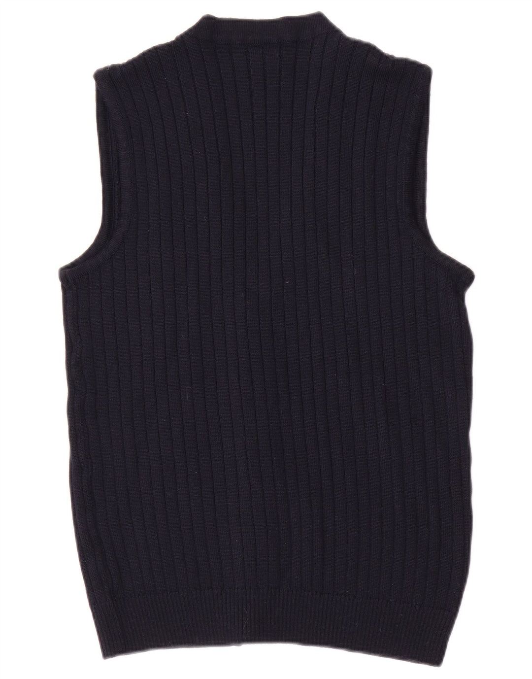 Cardigan Vintage fără mâneci pentru bărbați, mic, bleumarin