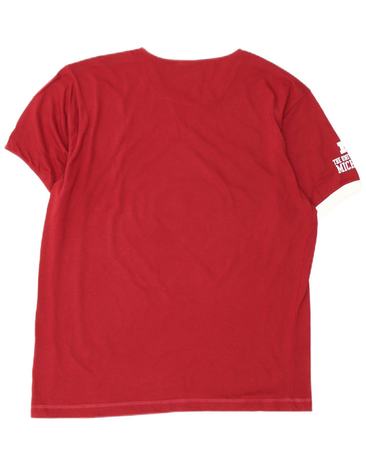 Tricou cu grafică pentru bărbați CHAMPION Michigan Top mare Burgundy