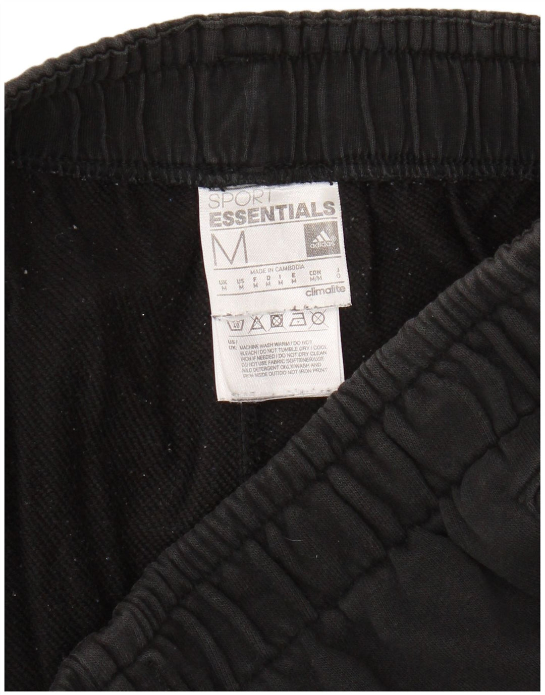 ADIDAS Mens Climalite Graphic Tracksuit Trousers Joggers Medium  Black