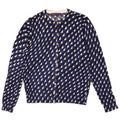 Pulover cardigan crop pentru femei Marks & Spencer UK 14 Medium Blue Geometric