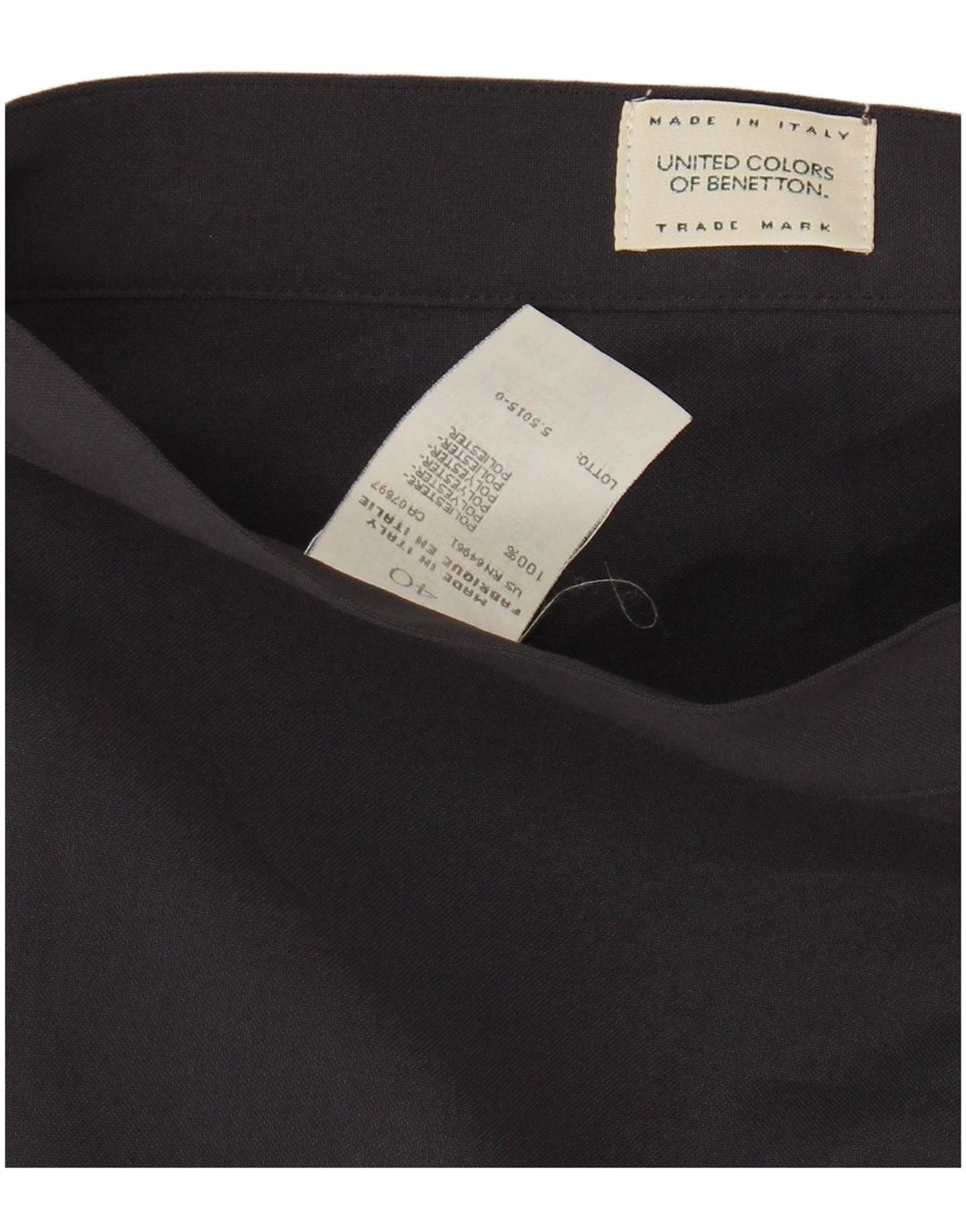 Fusta mini pentru femei Benetton IT 40 Small W26 Poliester bleumarin