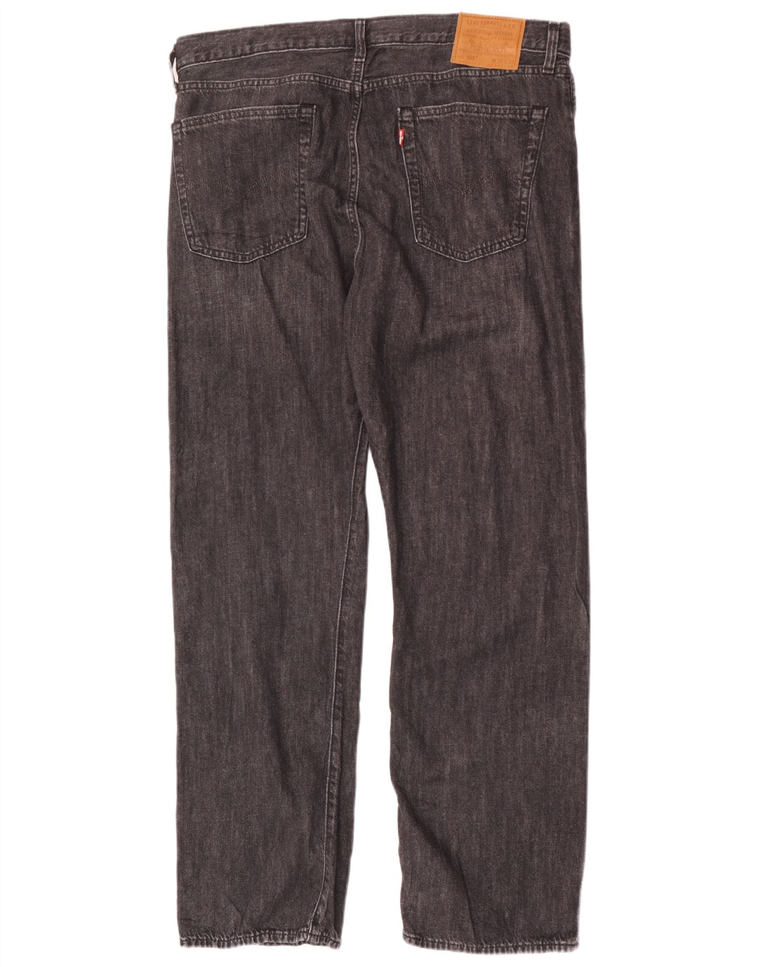 Blugi drepti pentru bărbați LEVI'S, cu ajustare relaxată, W36 L32, bumbac negru