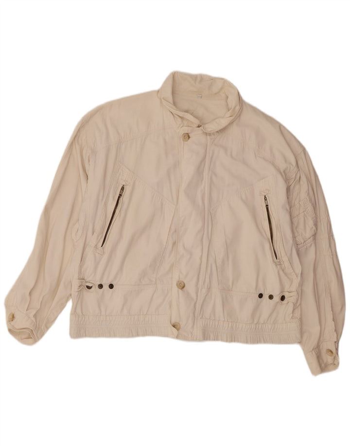 Jachetă Bomber Ciao pentru bărbați IT 48 Medium Bumbac alb