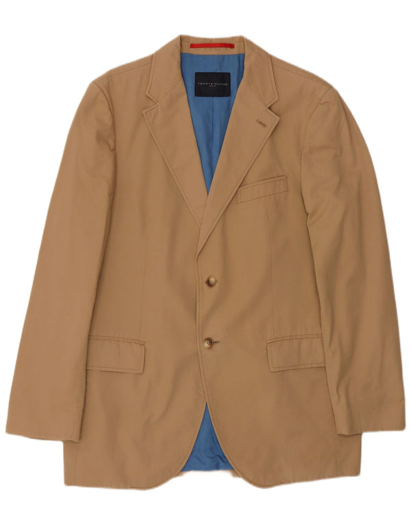 TOMMY HILFIGER Jachetă pentru bărbați cu 2 nasturi EU 52 XL bumbac bej