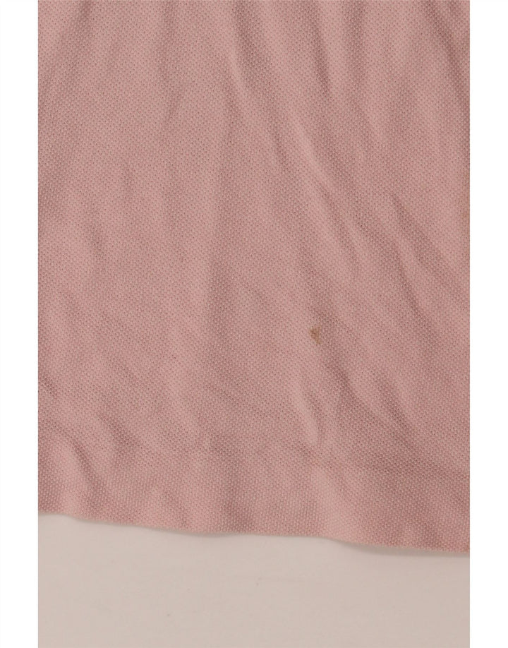 Tricou polo Lacoste pentru bărbați, mărimea 4, bumbac roz mediu