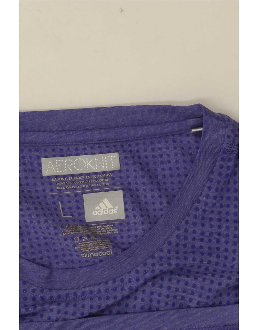 Tricou Adidas Climacool pentru bărbați Top mare poliester violet