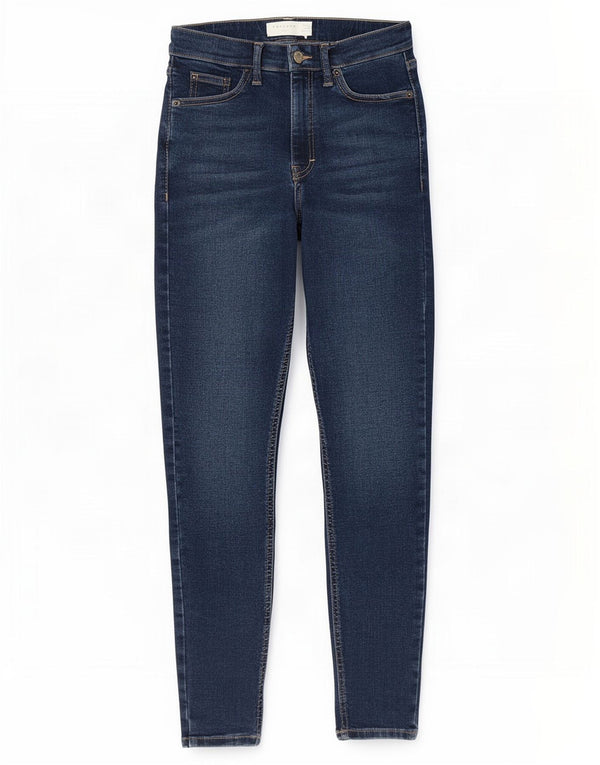 Topshop Blugi Jamie Skinny pentru femei W26 L30 Poliester bleumarin
