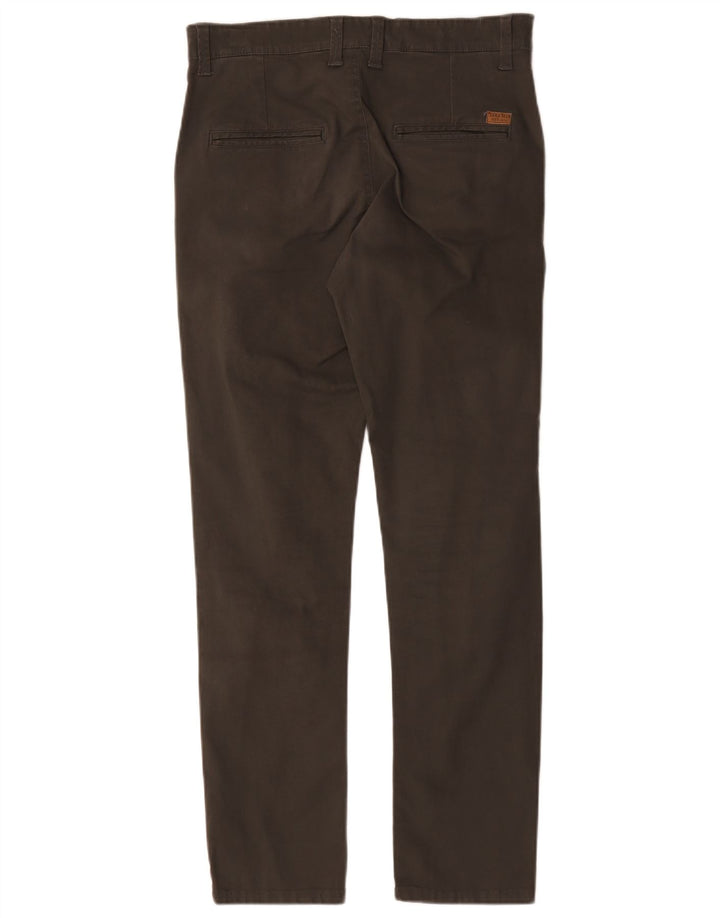 Pantaloni chino slim pentru bărbați Zara L32 L30 Kaki