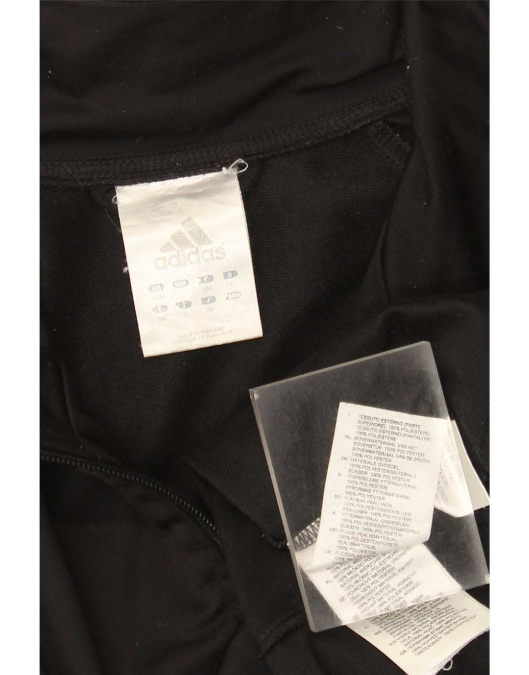 Jachetă de trening Adidas pentru bărbați Marea Britanie 42/44 Poliester mare negru color bloc