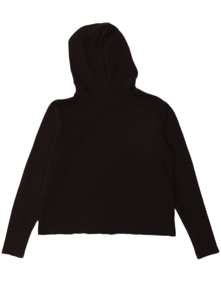 WRANGLER Pulover supradimensionat pentru femei cu glugă cu grafică UK 10 Bumbac negru mic