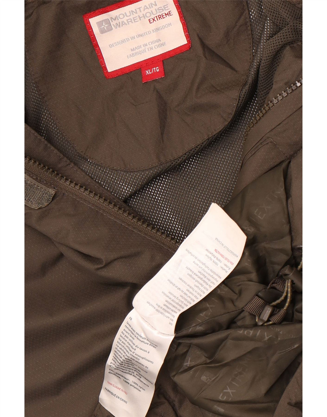 Jachetă de ploaie pentru bărbați Mountain Warehouse UK 42 XL Kaki Nylon