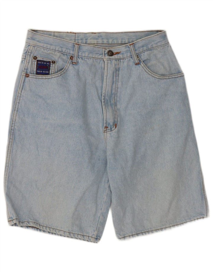 Pantaloni scurti din blugi pentru femei VINTAGE W29, bumbac albastru mediu