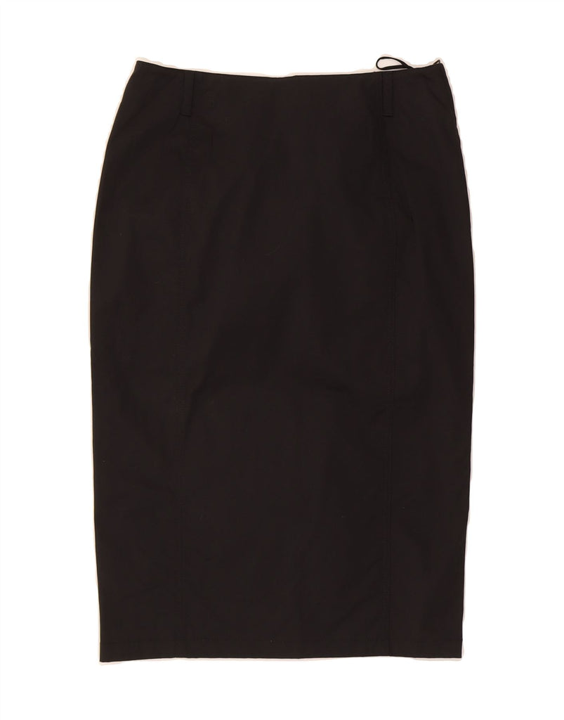 PRADA Womens Midi Pencil Skirt IT 44 Medium W30 Black Cotton Vintage Prada and Second-Hand Prada from Messina Hembry 