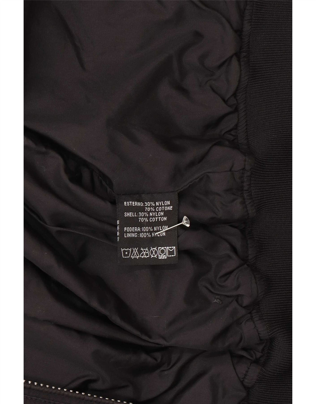 Jachetă Bomber Băieți Refrigue 13-14 Ani Nylon Negru