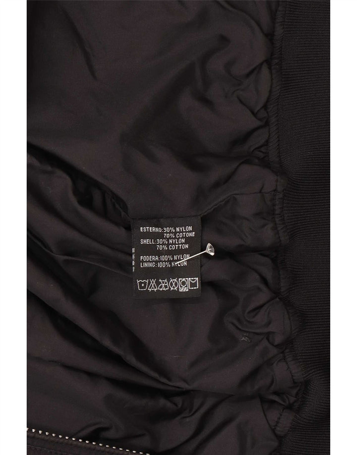 Jachetă Bomber Băieți Refrigue 13-14 Ani Nylon Negru