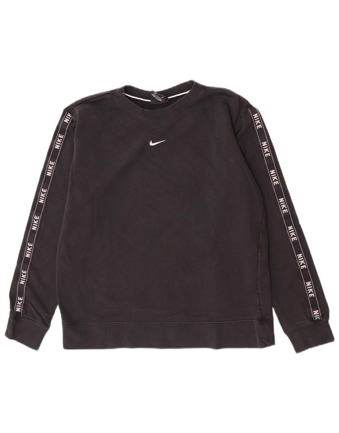 Pulover supradimensionat cu grafic Nike pentru femei UK 10 Mic Negru