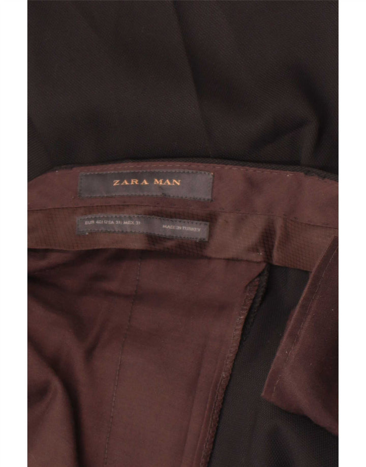 Pantaloni chino slim pentru bărbați Zara EU 40 Medium L31 L32 Negru