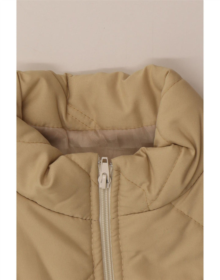 Gilet căptușit pentru femei VINTAGE UK 12 Medium Beige