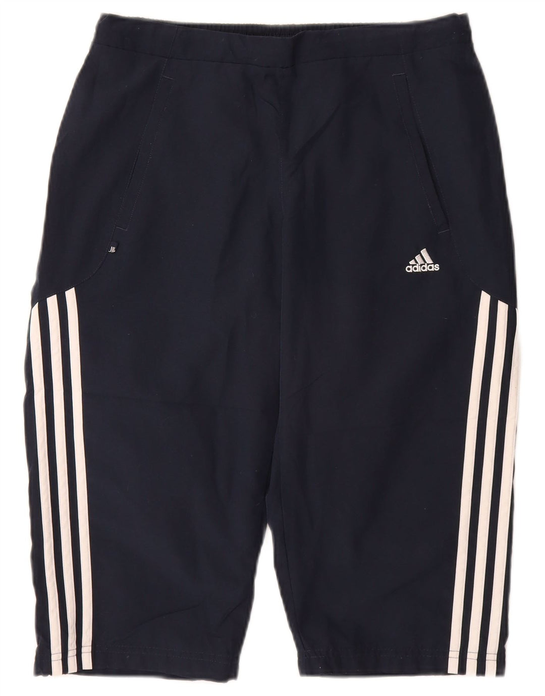 Pantaloni scurți sport Bermude Adidas pentru femei UK 12 Medium Bleumarin Poliester