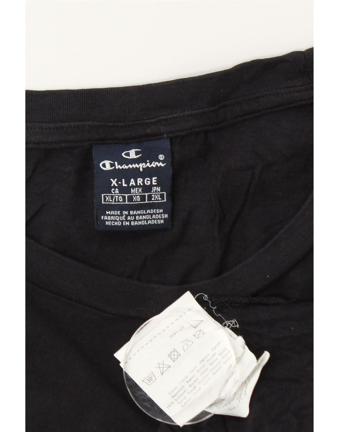 Tricou grafic pentru bărbați CHAMPION Top XL bumbac negru