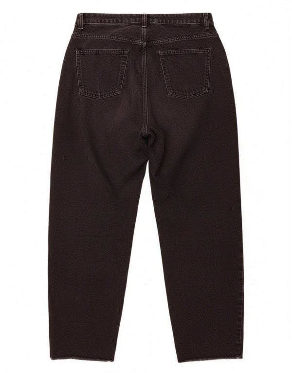 Blugi tăiați pentru femei cu talie înaltă Zara EU 40 Medium L30 L25 Negri