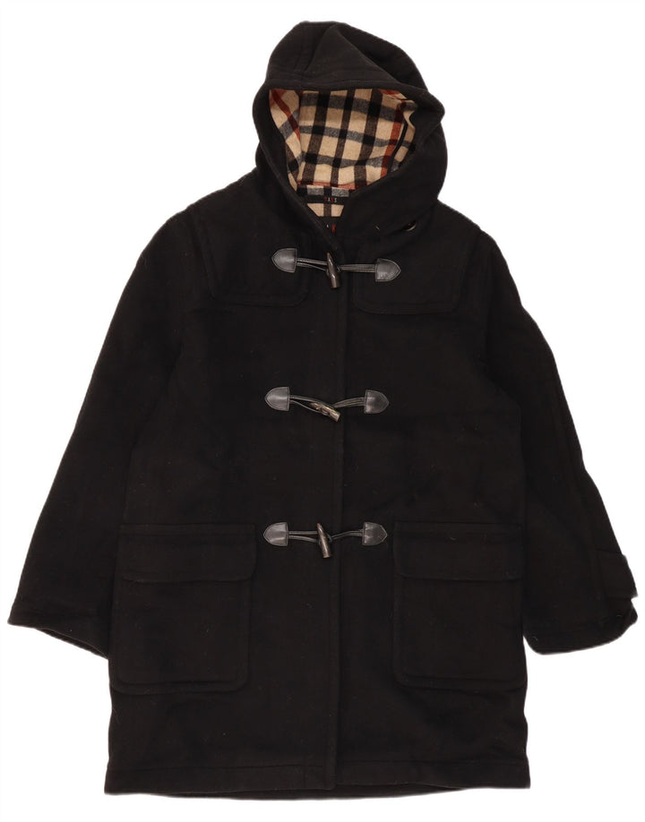 DAKS Duffle Coat cu glugă pentru femei UK 16 Large Black