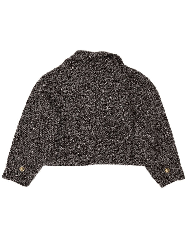 Jachetă ZARA pentru femei, supradimensionată, cu piesă scurtă, UK 18 XL, neagră