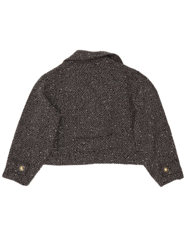 Jachetă ZARA pentru femei, supradimensionată, cu piesă scurtă, UK 18 XL, neagră