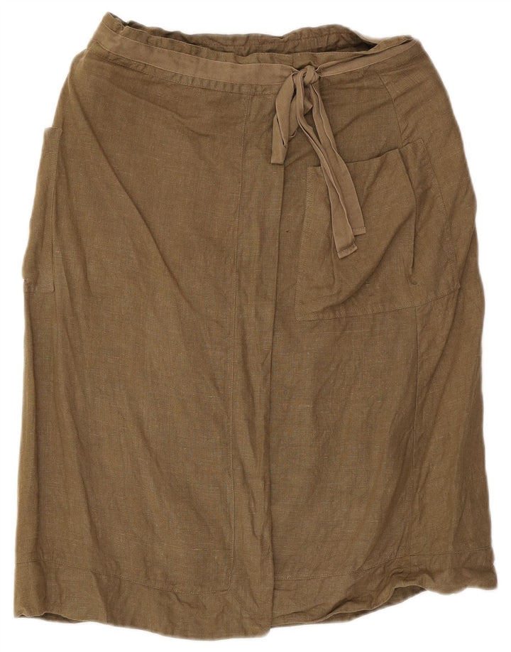 Fusta cargo pentru femei Sasha UK 12 Medium W29 Khaki Linen