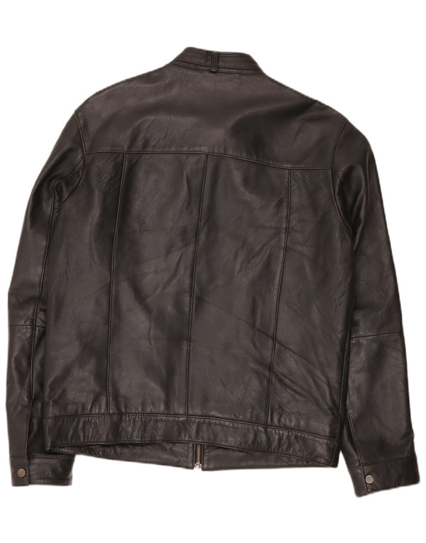 Jachetă de piele pentru bărbați Bata UK 42 XL Negru