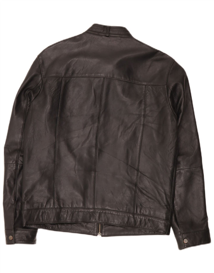 Jachetă de piele pentru bărbați Bata UK 42 XL Negru