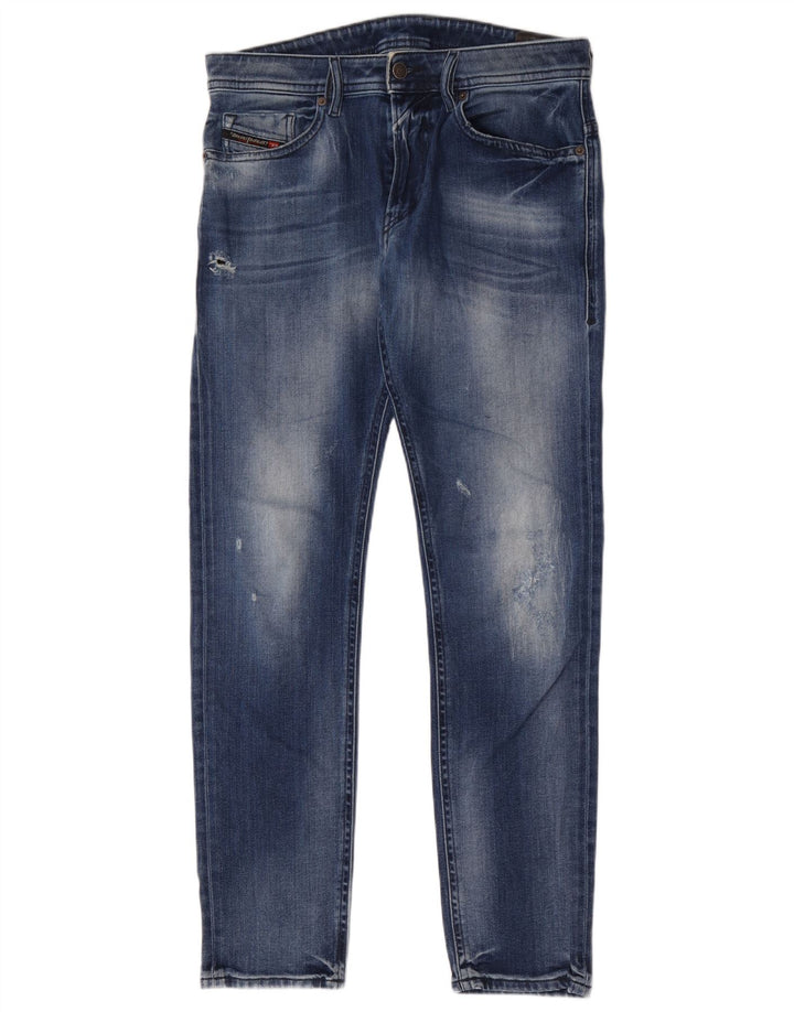 Blugi slim pentru bărbați Diesel Distressed W30 L32 Bumbac albastru
