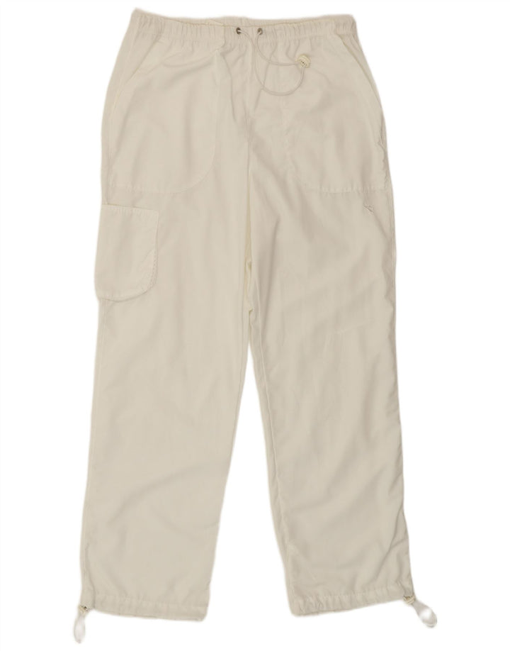 Pantaloni de trening cargo pentru femei DIADORA UK 10 Poliester alb mic