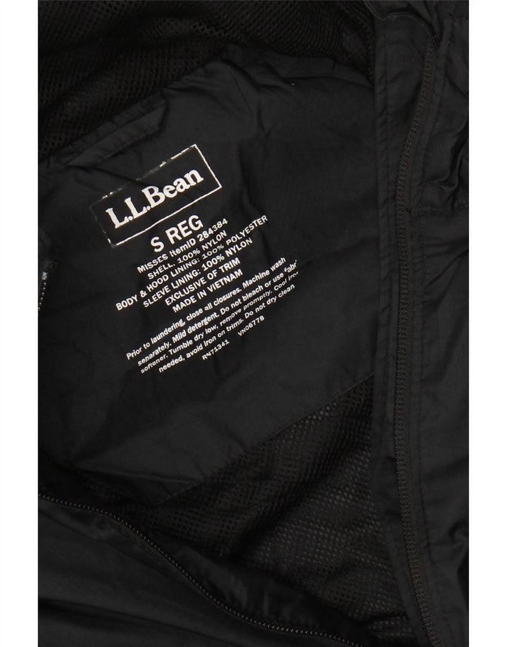 Jachetă de ploaie supradimensionată pentru femei L.L.BEAN UK 10, nailon mic, negru