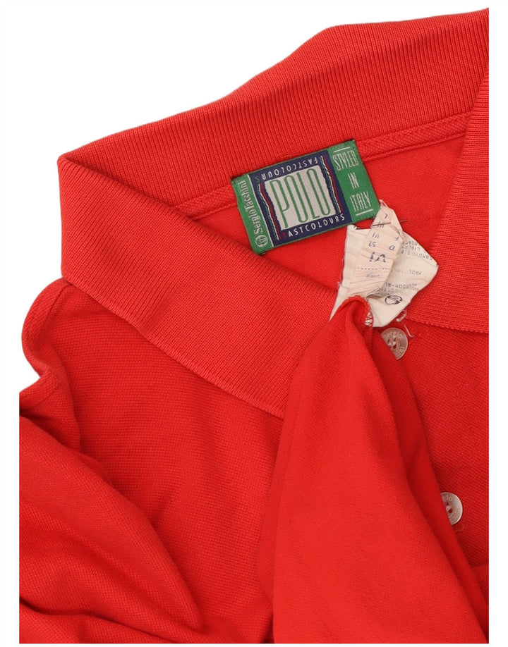 Tricou polo Sergio Tacchini pentru bărbați, bumbac roșu mare