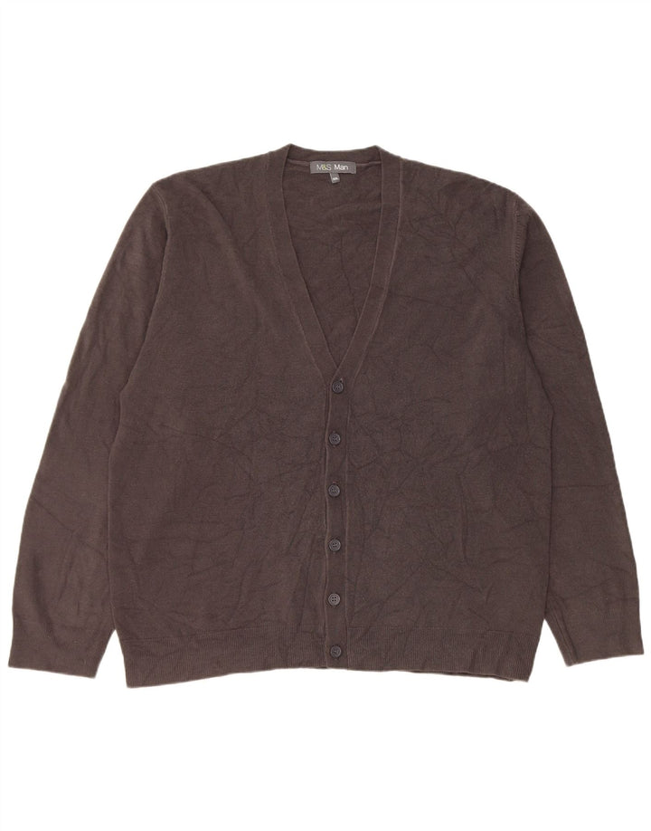 Pulover cardigan pentru bărbați Marks & Spencer 2XL gri acrilic
