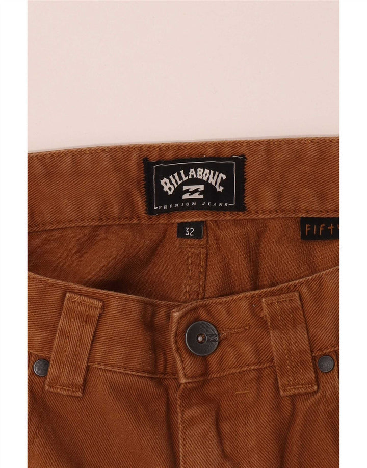Blugi drepti pentru bărbați Billabong L32 L31 maro bumbac