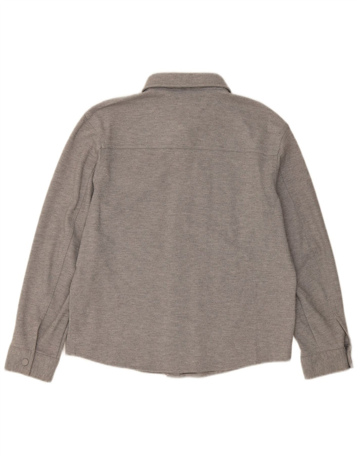 ZARA Mens Shirt Large Grey Cotton