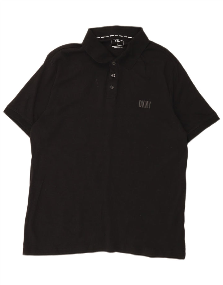 Tricou polo pentru bărbați Dkny, mare, negru, bumbac