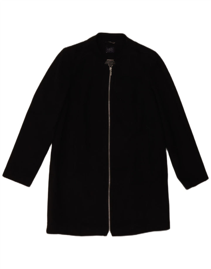 Palton pentru femei Marks & Spencer UK 12 Poliester mediu negru